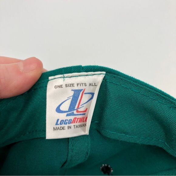 Vintage 1999 Brickyard 400 Snap Back Cap Green Blue - Picture 7 of 7